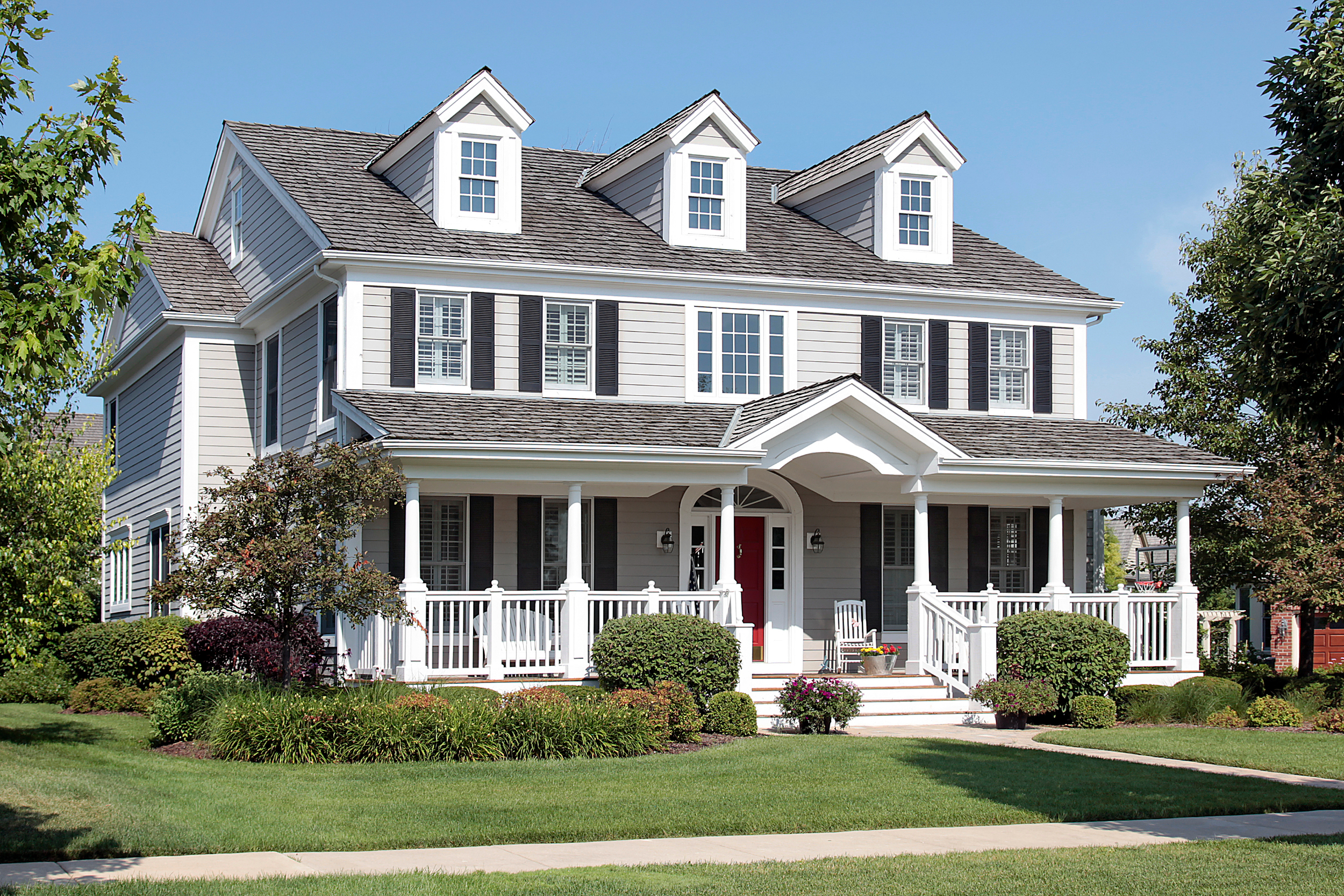 A large traditional residential home A large traditional residential home